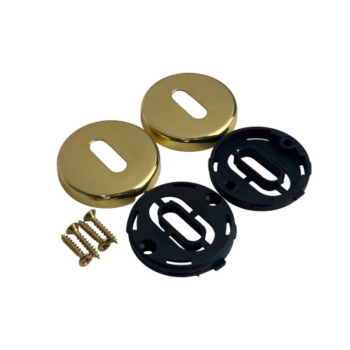 ROSACE ENTREE DE CLE LAITON POLI