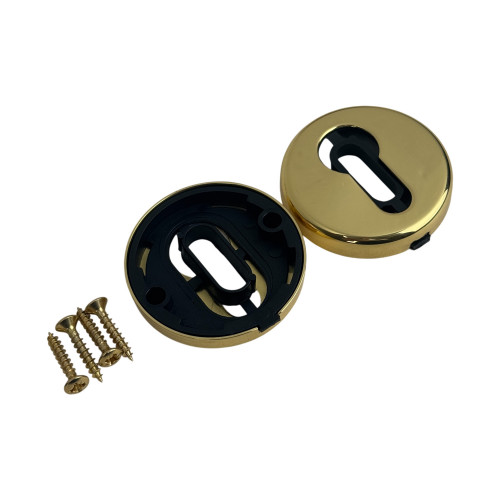 ROSACE ENTREE DE CLE LAITON POLI