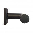 2 poignées de porte sur rosace carrée BRUNELLA, Ressort bidirectionnel, Inox noir mat