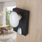 2 boutons de porte intérieure OLIVES, Porcelaine Blanc, Carré 6 et 7 mm