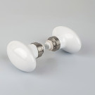 Bouton double OLIVES, embase nickelé