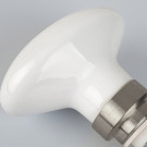 Bouton double OLIVES, embase nickelé