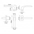 Poignée de fenêtre RIGA aluminium blanc