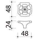 Bouton de meuble FLOREAL