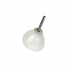 Bouton de meuble POISON en porcelaine bleu diamètre 42 mm