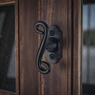 Poignée de fenêtre crémone SOLOGNE, Acier aspect fer noir mat