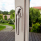 Poignée de fenêtre BABETTE, Laiton doré poli/poli mat ou nickel/nickel mat