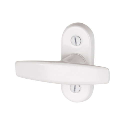 Poignée de fenêtre crémone EVA, Aluminium Blanc mat RAL9016