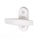 Poignée de fenêtre crémone EVA, Aluminium Blanc mat RAL9016