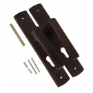 2 poignées de porte à cylindre SCENARIO, Bois aspect Wengé entraxe 195 mm