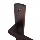 2 poignées de porte à cylindre SCENARIO, Bois aspect Wengé entraxe 195 mm