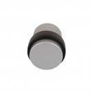 Butée de porte sol CYLINDRIQUE HQ, Aluminium anodisé argent F1