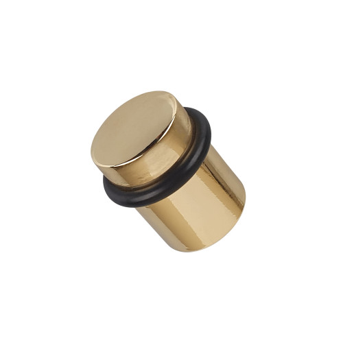 Butée de porte sol CYLINDRIQUE, Zamak doré poli