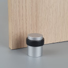 Butée de porte sol CYLINDRIQUE HQ, Aluminium anodisé argent F1 - Mise en situation