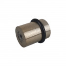Butée de porte sol CYLINDRIQUE, Zamak nickel mat