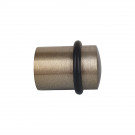 Butée de porte sol CYLINDRIQUE, Zamak nickel mat