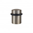 Butée de porte sol CYLINDRIQUE, Zamak nickel mat