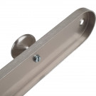 Patère murale CHAMPIGNON, 2 têtes en Zamak, Laiton nickel mat