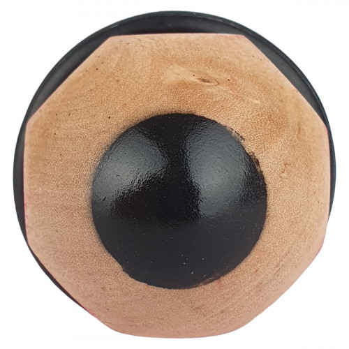 Duo Fantaisie Poignée Butée de porte CRAYON, Bois bleu