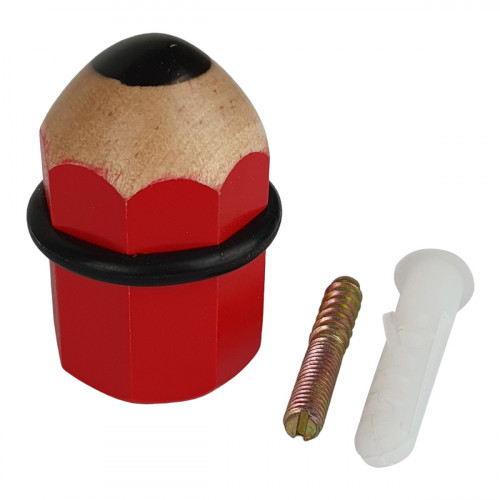 Butée de porte sol CRAYON, Bois