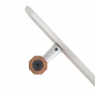 Poignée de porte seule réversible CRAYON, Bois bleu entraxe 195 mm - Zoom produit