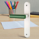 Poignée de porte seule réversible CRAYON, Bois vert entraxe 195 mm - Mise en ambiance look Arty