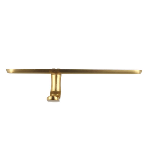 2 poignées de porte VINTAGE, Laiton poli satiné entraxe 195 mm - Fond blanc