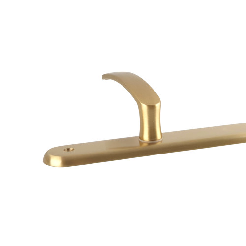 2 poignées de porte VINTAGE, Laiton poli satiné entraxe 195 mm