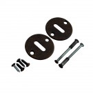 Rosace de porte SIENA entrée de clé en fer rouille