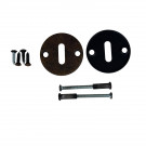 Rosace de porte SIENA entrée de clé en fer rouille