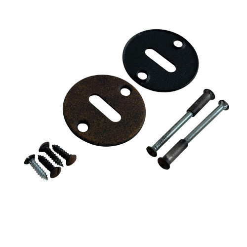 Rosace de porte SIENA entrée de clé en fer rouille