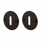 Rosace de porte SIENA entrée de clé en fer rouille