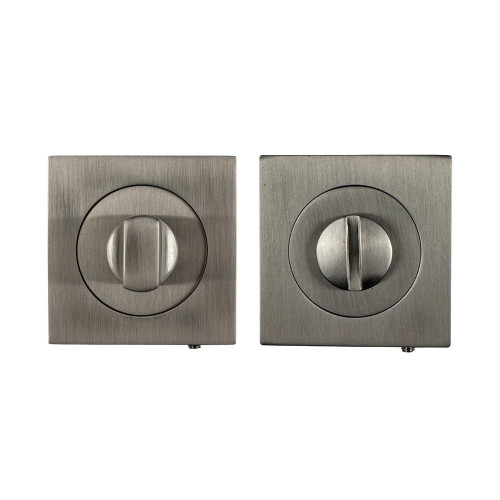 Rosace de porte Quadra nickel mat verrou condamnation