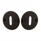 Rosace de porte SIENA entrée de clé en fer rouille