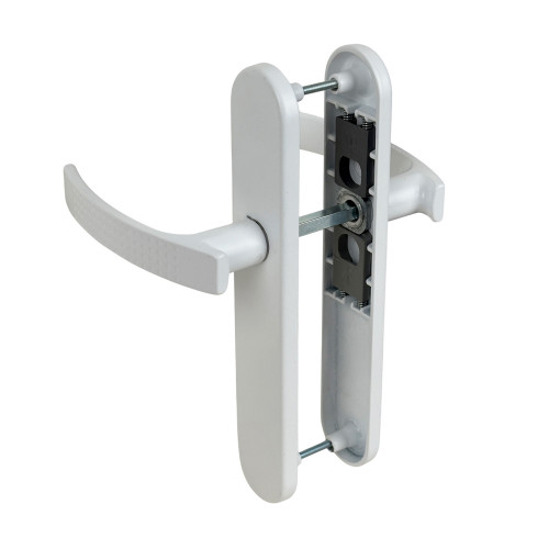 Poignée de porte ibiza blanc mat sans trou