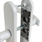 Poignée de porte ibiza blanc mat sans trou