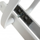 Poignée de porte ibiza blanc mat sans trou