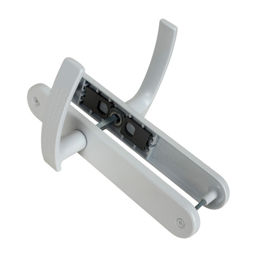 Poignée de porte ibiza blanc mat sans trou