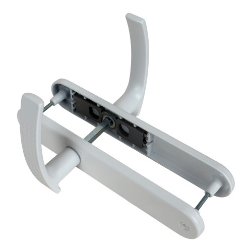 Poignée de porte ibiza blanc mat sans trou