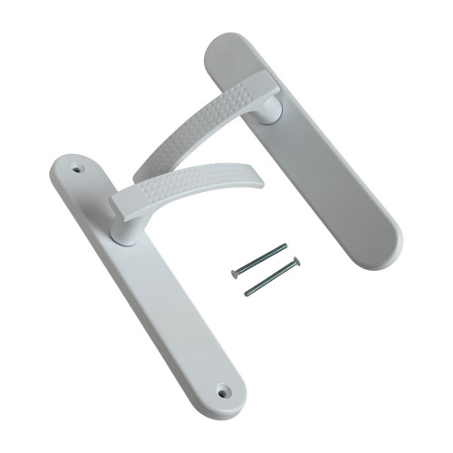 Poignée de porte ibiza blanc mat sans trou