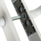 Poignée de porte ibiza blanc mat sans trou