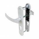 Poignée de porte ibiza blanc mat trou de cylindre