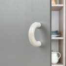 Bouton de meuble looping en nylon blanc