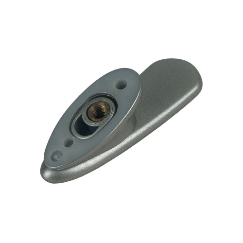 Bouton de meuble cascade en nylon nickel mat