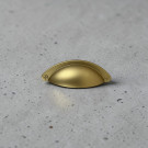 Poignée de meuble KOKY, nylon doré mat entraxe 64 mm