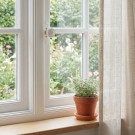 Poignée de fenêtre crémone BOIS, Bois blanc doré