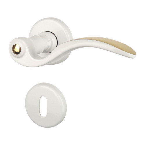 Poignée sur rosace EVITA laiton doré