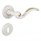 Poignée sur rosace EVITA laiton doré