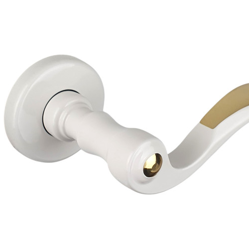 Poignée sur rosace EVITA laiton doré