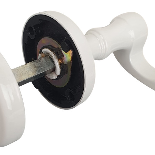 Poignée sur rosace EVITA laiton doré